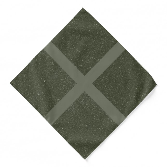 Custom Moss Green X Bandana – Bulk Ready (Front)
