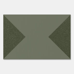 Custom Moss Green Yard Sign – Bold Arrow Design