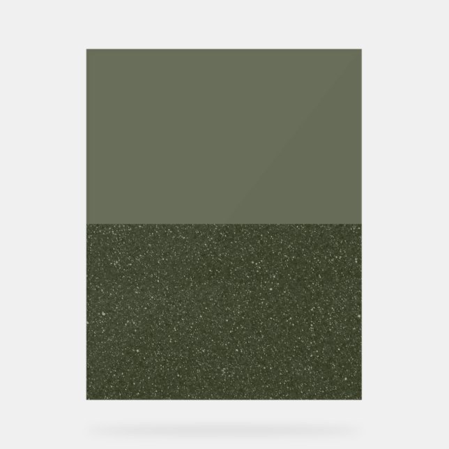 Custom Moss & Texture Acrylic Sign (Front)