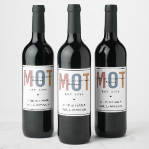 Custom MOT Master Of Occupational Therapy Wine Label