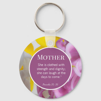 Custom Mother Day Bible Verses Keychain
