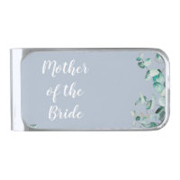 Custom Mother of Bride Groom Dusty Blue Eucalytpus