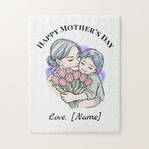 Custom Mother’s Day Mom and Child Puzzle