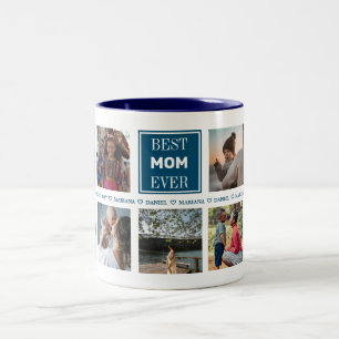 Custom Mother 's Day Photo Two-Tone Coffee Mug