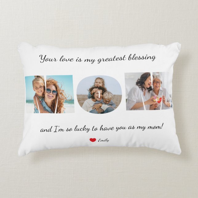 Custom Mother’s Love  Accent Pillow (Front)
