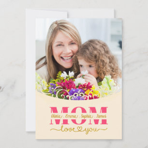 Custom Mother's Day I Photo & Personal Message Card