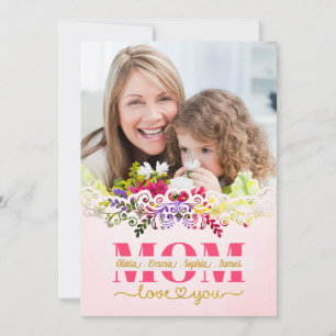 Custom Mother's Day I Photo & Personal Message Card