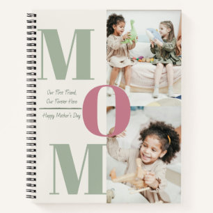 Custom Mother's Day Photo Collage Spiral Notebook