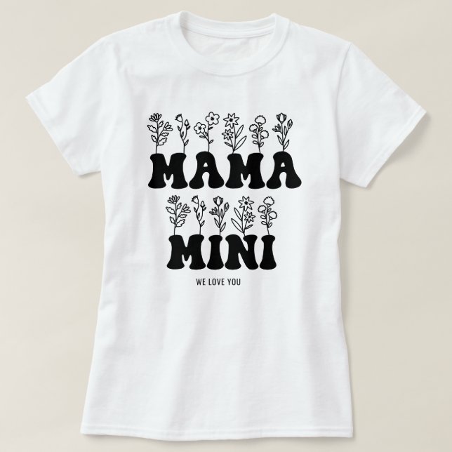  Custom Mothers Day  T-Shirt (Design Front)