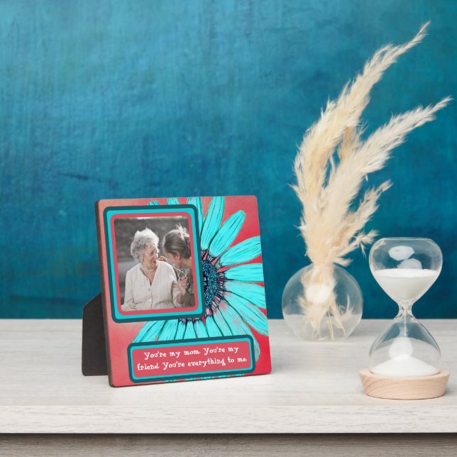 Custom Mother's Day Tabletop Plaque with Easel (Insitu)