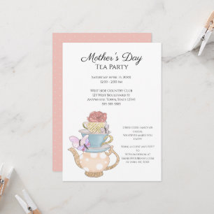 Custom Mother's Day Tea Party Invitation