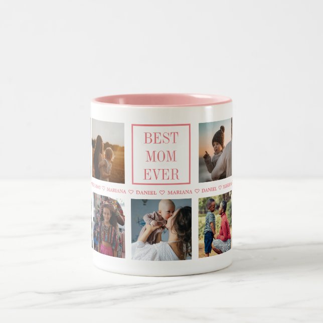Custom Mothers Day Two-Tone Coffee Mug (Center)