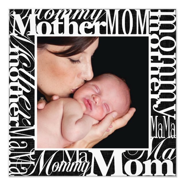 Custom Mother's Day Word Collage Photo Print (Front)