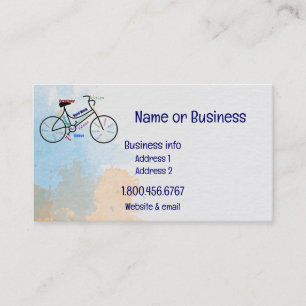 Custom, Motivational Bike, Cycling Sport Business  Card