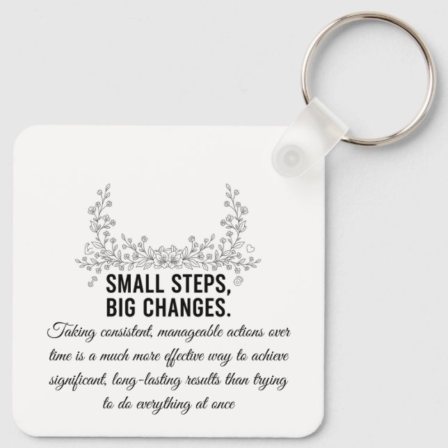 Custom Motivational Keychain (Back)