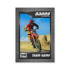 Custom Motocross Trading Card, Graphite Dirt Bike