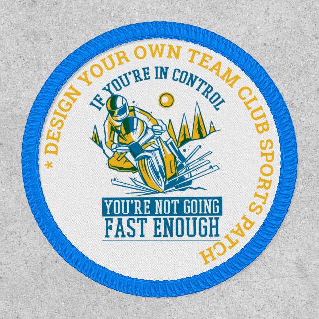 Custom MOTORBIKE RACING Patch (Front)