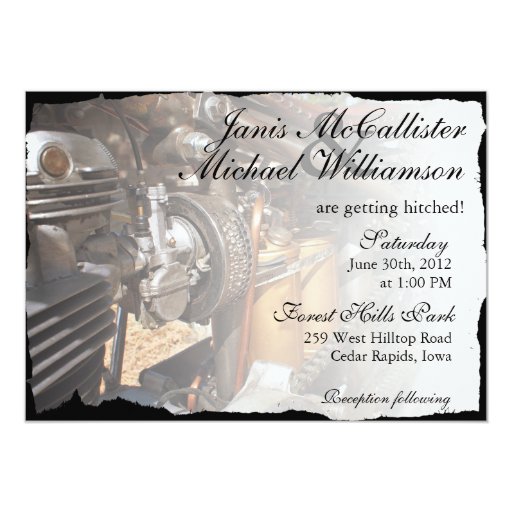 Biker Wedding Invitations 2