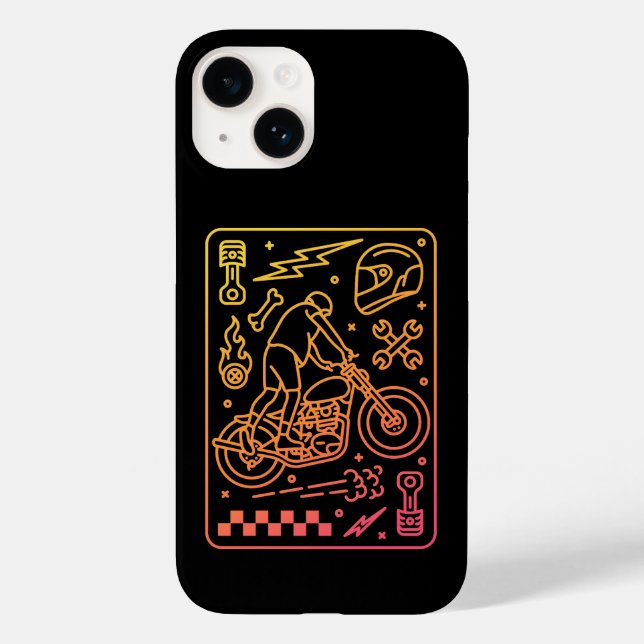 Custom Motorcycle Garage 2 Case-Mate iPhone Case (Back)