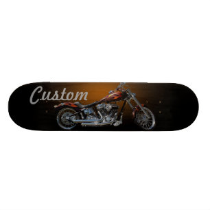 Custom Motorcycle Skateboard Deck