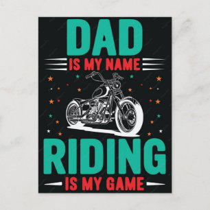 Custom motorcycle unique for riders holiday postcard