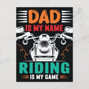 Custom motorcycle unique for riders holiday postcard