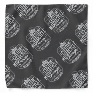 Custom motorcycle vintage. bandana