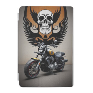 Custom Motorcycle with Skull Graphic iPad Mini Cover