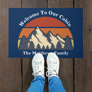 Welcome Friends Camper Doormat Camping Mat Camper Family Name Camping Gift  Accessories Camping Decor Personalized Custom Funny Doormat CM010 