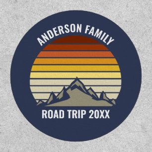 Custom Mountain Sunset Hiking Trip Patch
