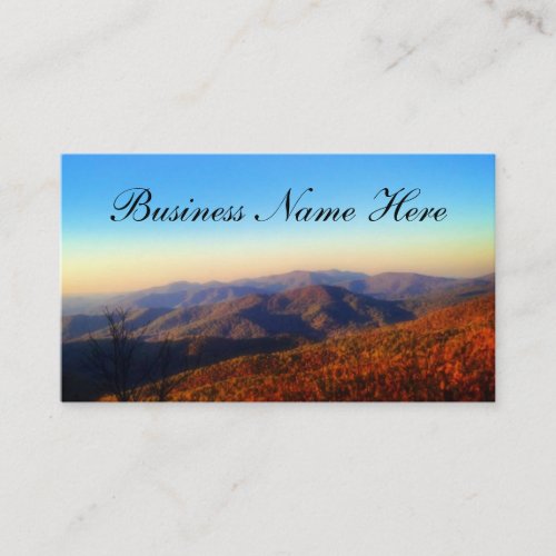 Custom Mountain Top Background Business Card