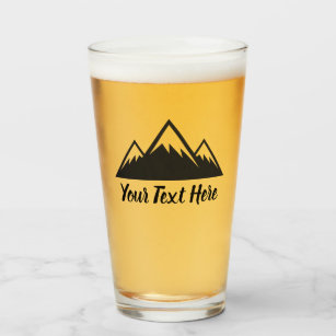 Custom Mountains Beer Glass Cup Tumbler