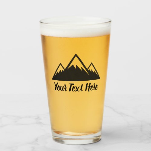 Custom Mountains Beer Glass Cup Tumbler