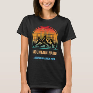 Custom Mountains Family Camping T-Shirt