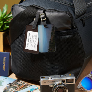 Custom Mountains Landscape Nature Photography Luggage Tag