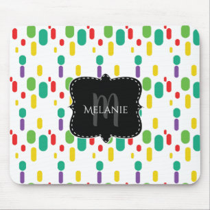 Custom Mouse Pad Colorful Pharmacist Pills Dots