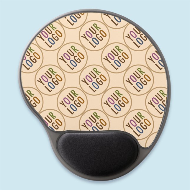 Custom Mouse Pad with Wrist Rest Your Company Logo (MISOOK Gel Mousepad with Logo Pattern)