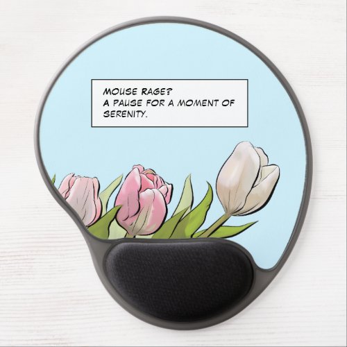 Custom Mouse Rage Quotes Gel Mouse Pad