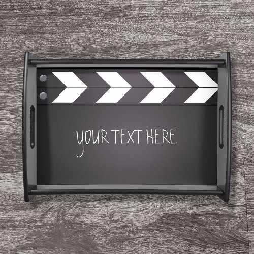 Custom Movie Chalkboard Clapboard Serving Tray