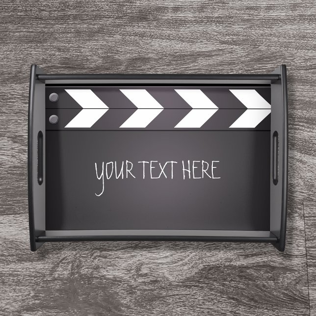 Custom Movie Chalkboard Clapboard Serving Tray (Creator Uploaded)