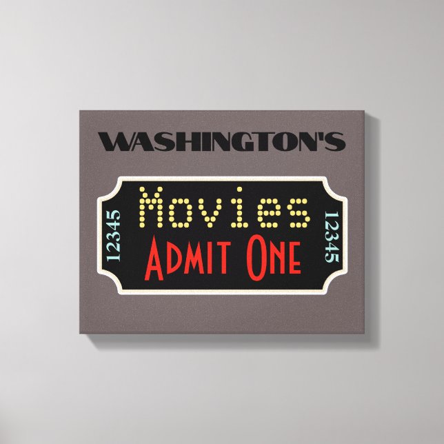 Custom Movie Theater Cinema Art Sign (Front)
