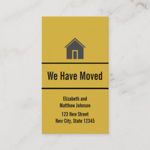 Custom Moving Announcement Address Insert