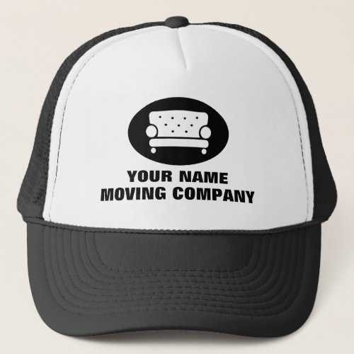 Custom moving company trucker hat for movers
