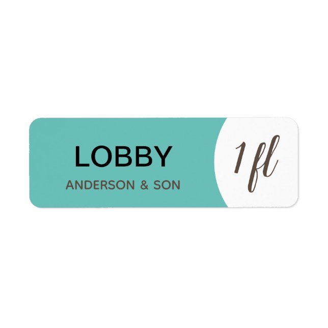 Custom Moving Labels - Lobby (Front)