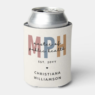 Custom MPH Master of Public Health Graduation Can Cooler