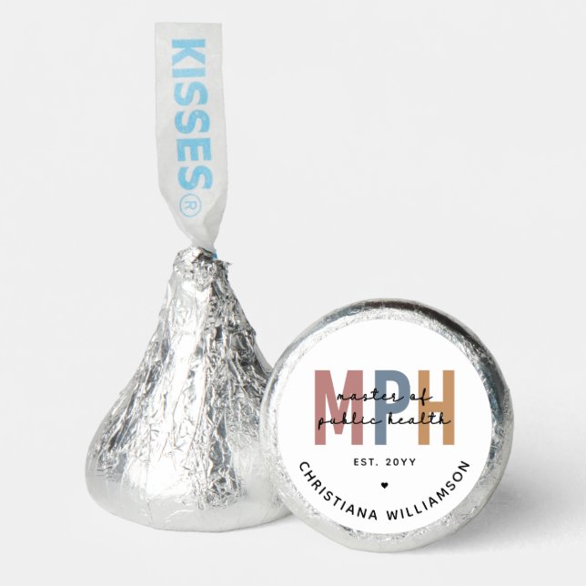 Custom MPH Master of Public Health Graduation Hershey®'s Kisses® (Front)