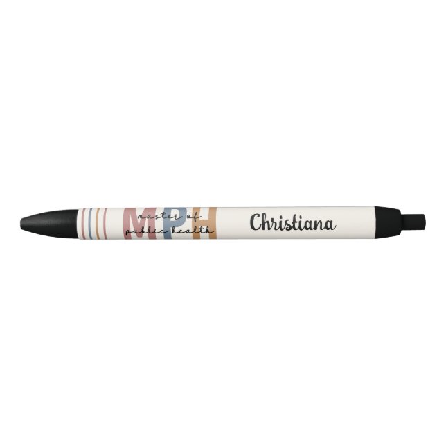 Custom MPH Master of Public Health Graduation Pen (Front)