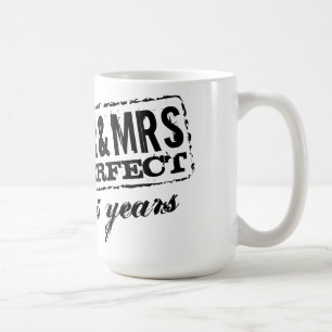 Custom Mr and Mrs wedding anniversary coffee mugs