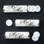 Custom Mr and Mrs wedding Breath Savers® Mints<br><div class="desc">Custom Mr and Mrs wedding party favor Breath Savers® Mints. Elegant typography design with personalized name of bride and groom couple,  newly weds or other name. Small candy packs with chic typography. Customizable color. Also great for engagement,  anniversary or bridal shower party.</div>