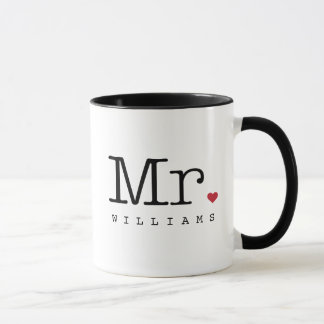 Custom Mr. Coffee Mug | Black, White, Red